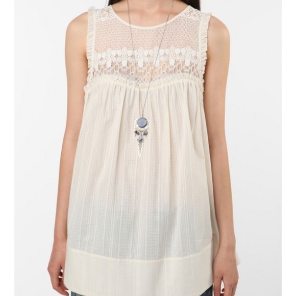 Piplette by Alice Ritter UO Adria Tunic Top L - Picture 1 of 8